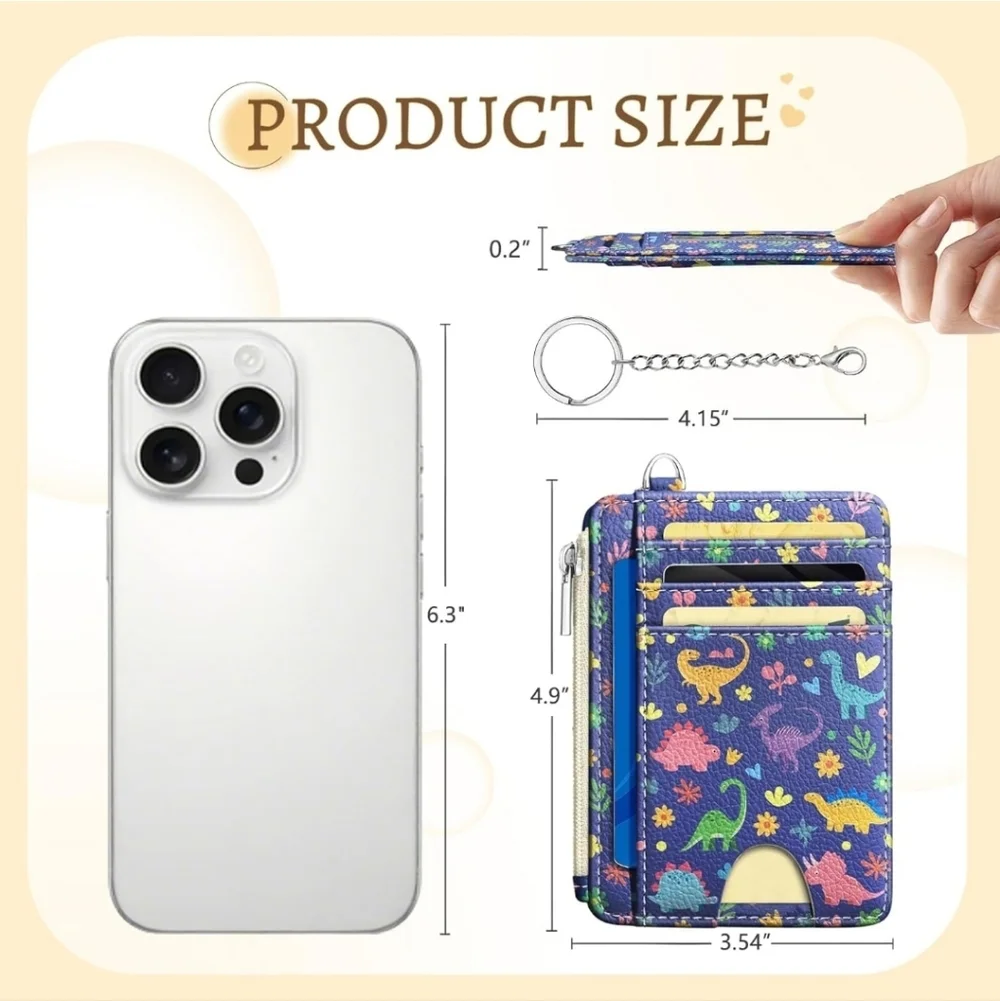 Colorful Dinosaur Card Organizer